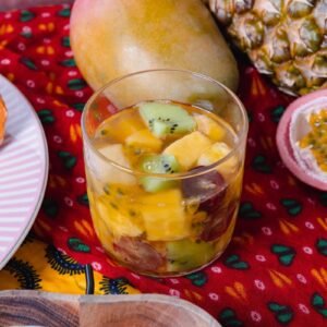 Salade de fruit hibiscus blanc